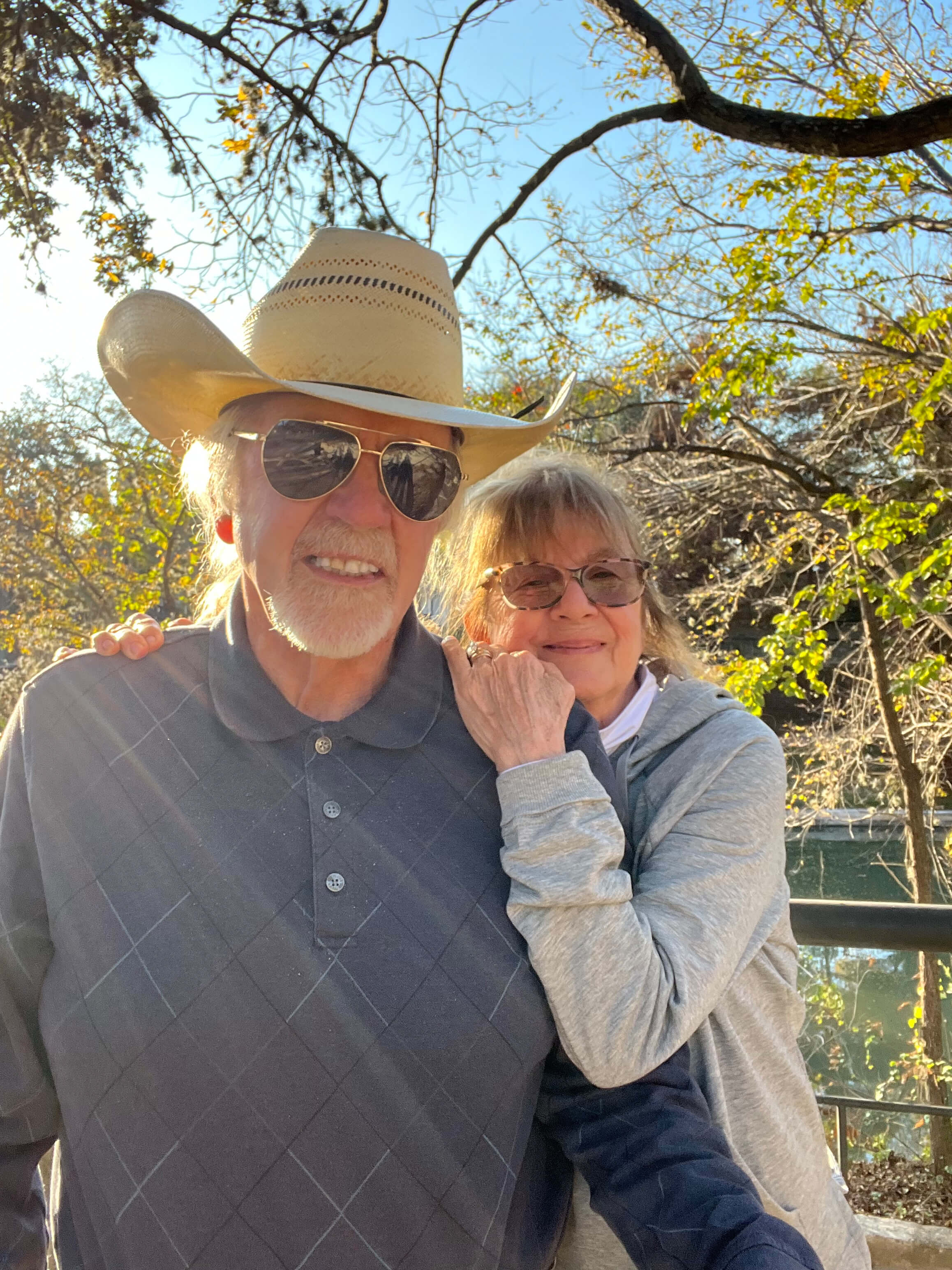 Selfie of John and Kathy Graham