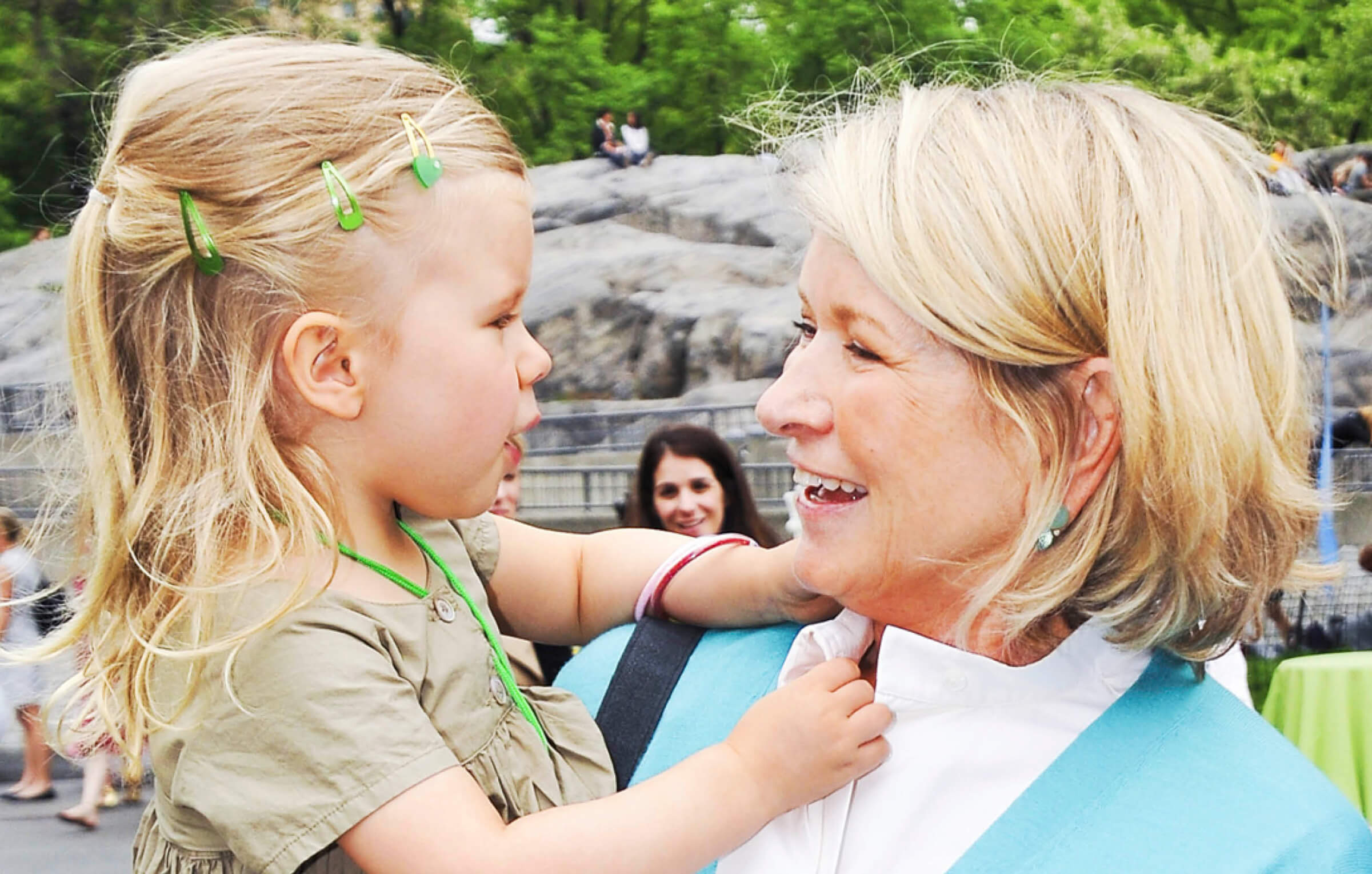 Photo of Martha Stewart with her granddaughter Jude