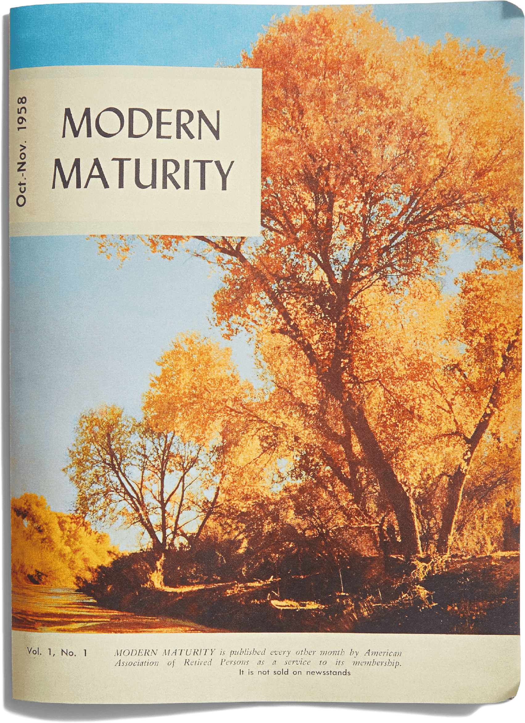 Photo of the first issue of Modern Maturity magazine