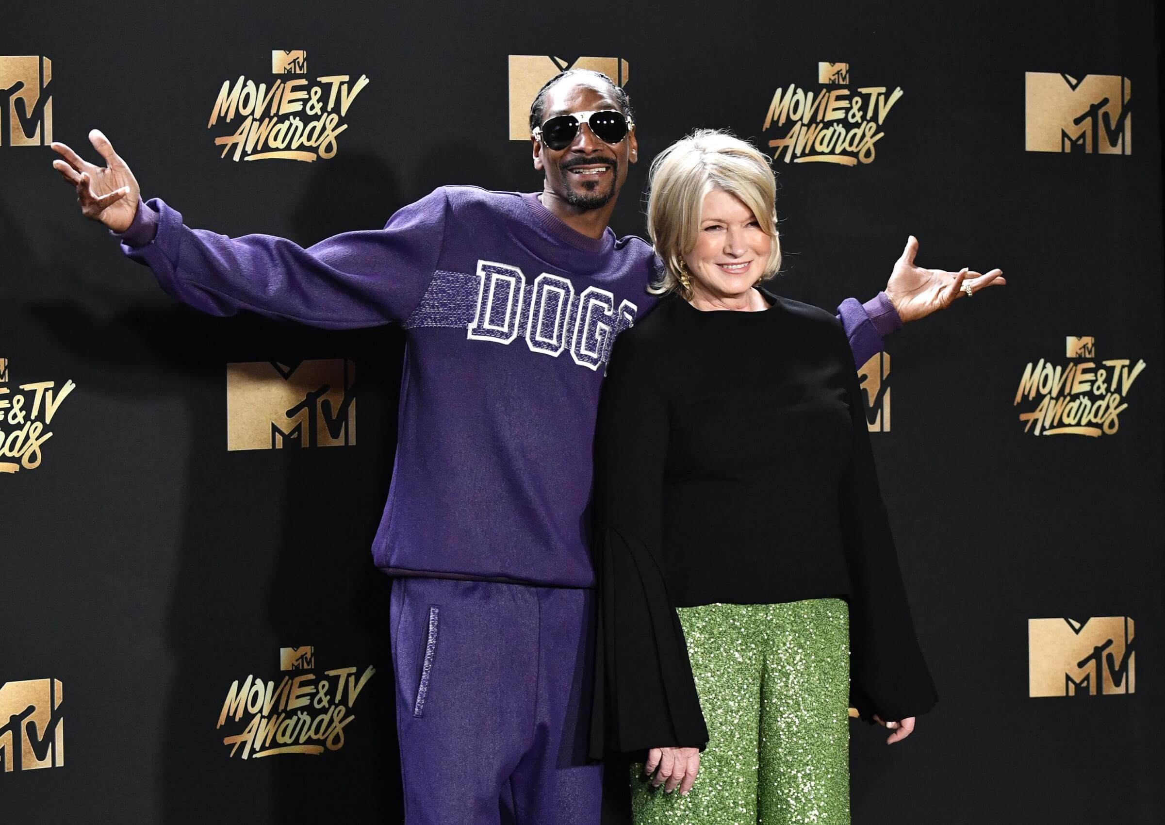 Photo of Snoop Dog and Martha Stewart