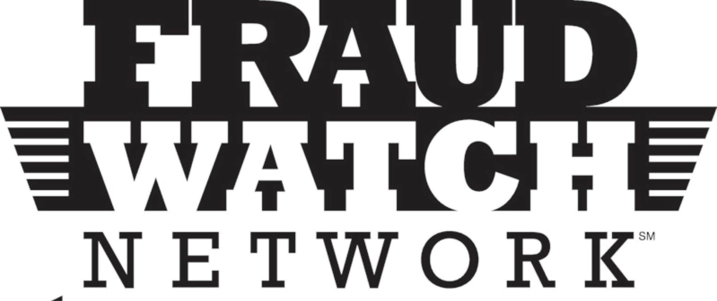 Black and white Fraud Watch Network logo