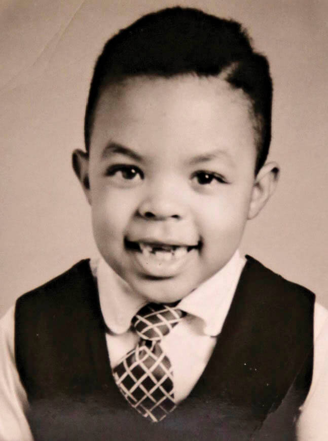 Vintage photo of Henry Louis Gates at age 7