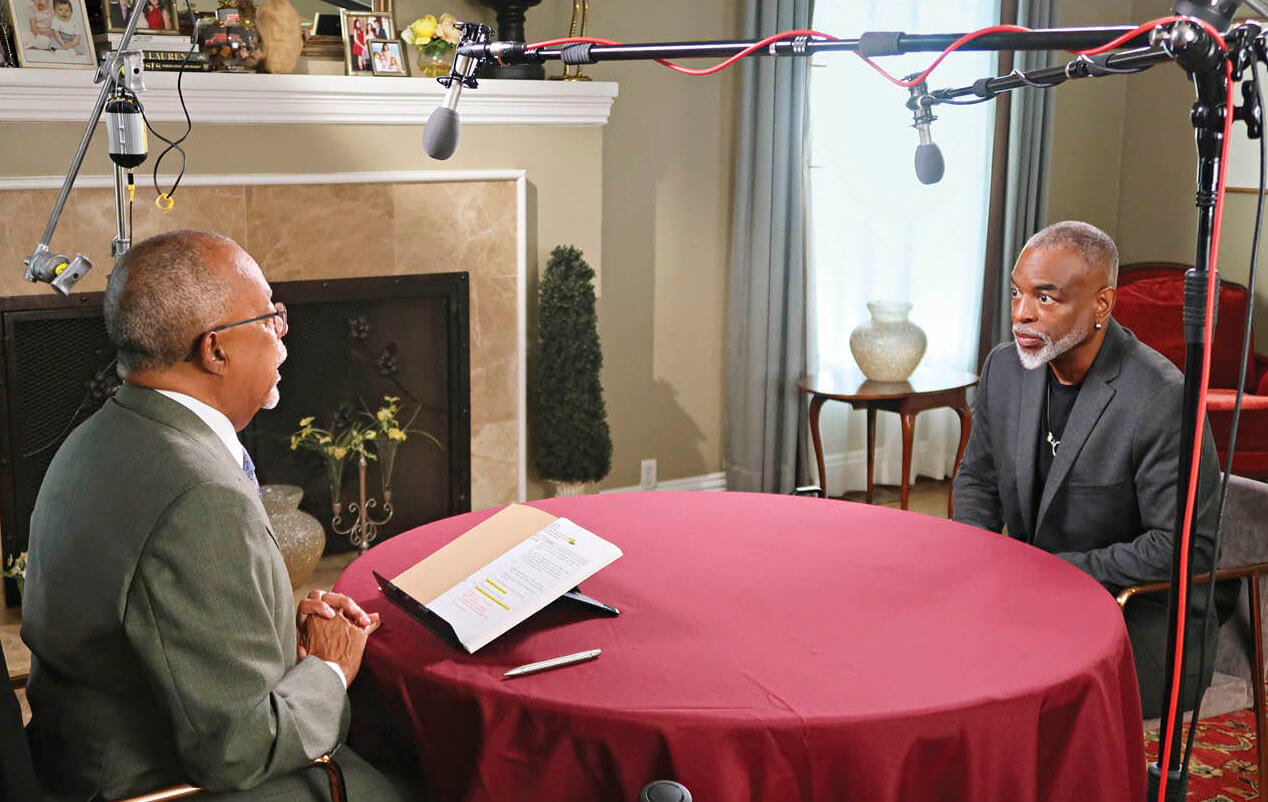Photo of Henry Louis Gates in his PBS series Finding Your Roots