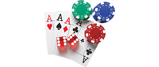Photo of cards and dice