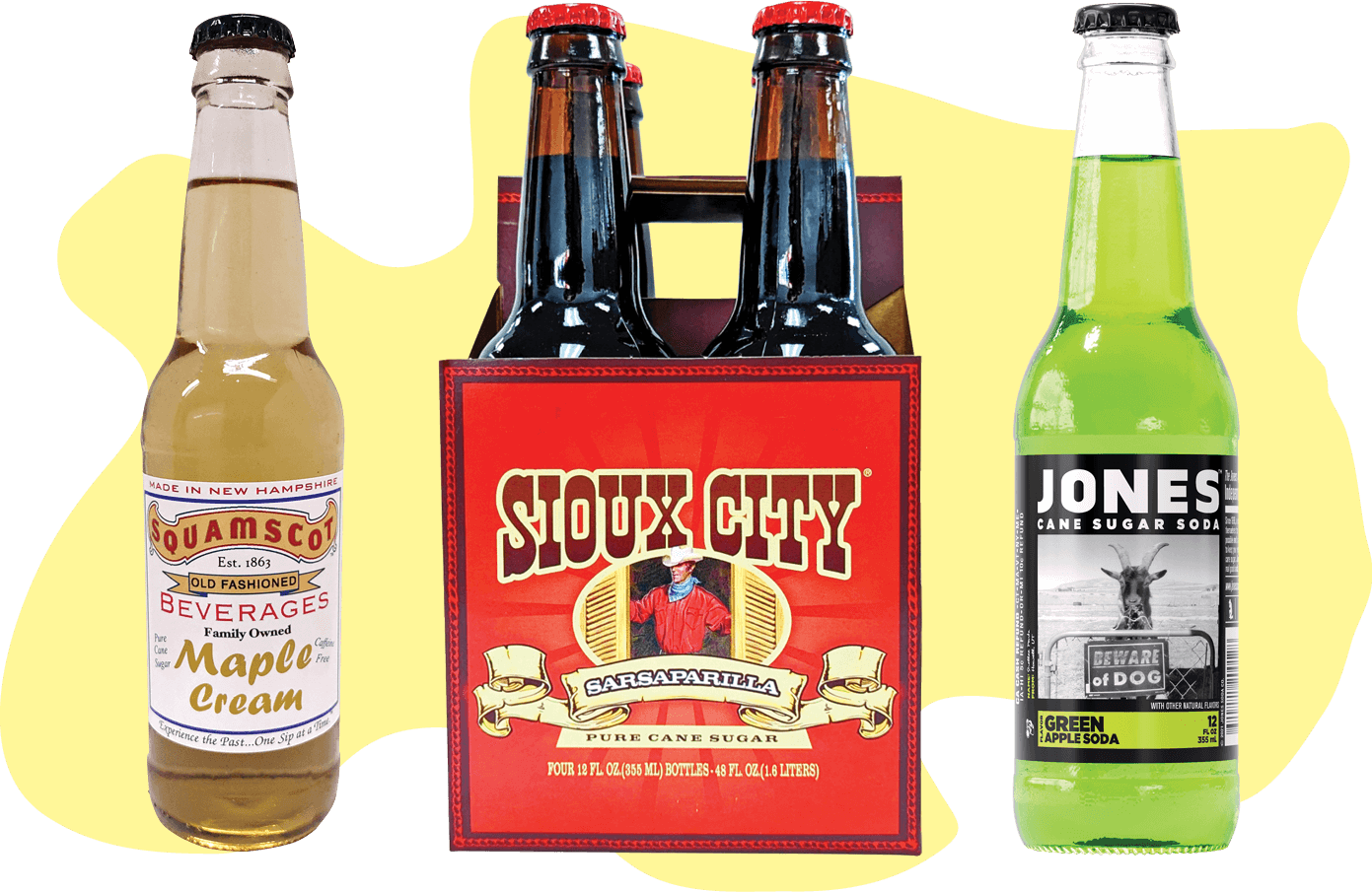 Photo of glass soda bottles