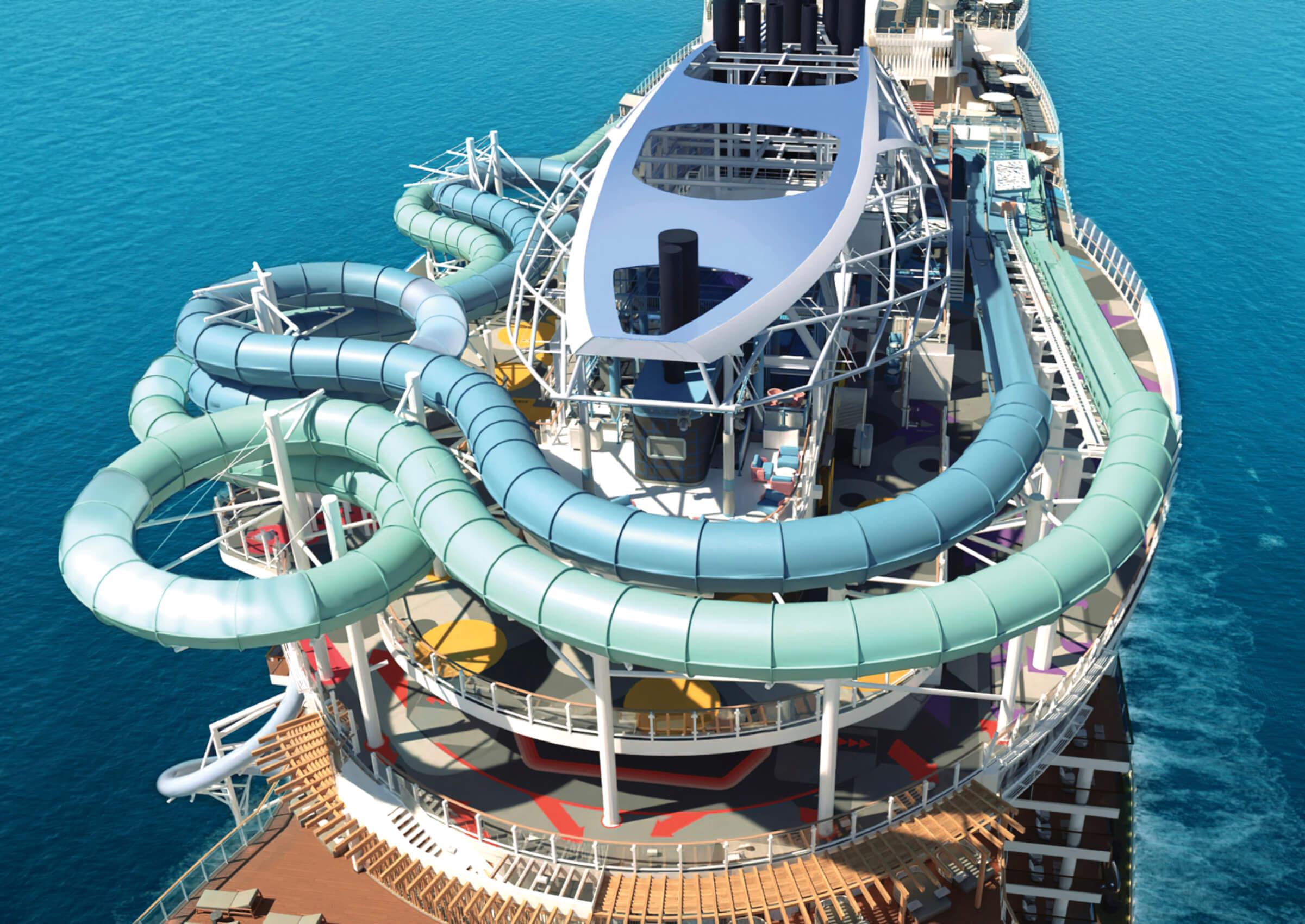 Photo of waterslide on Star of the Seas ship