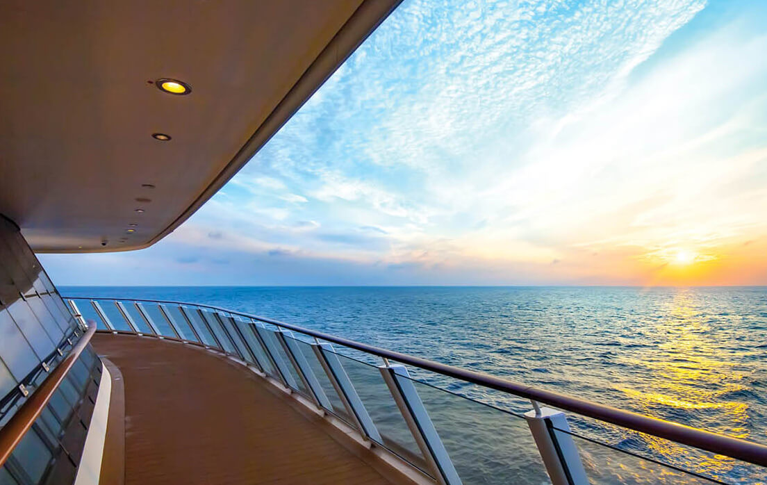 Photo of a cruise deck