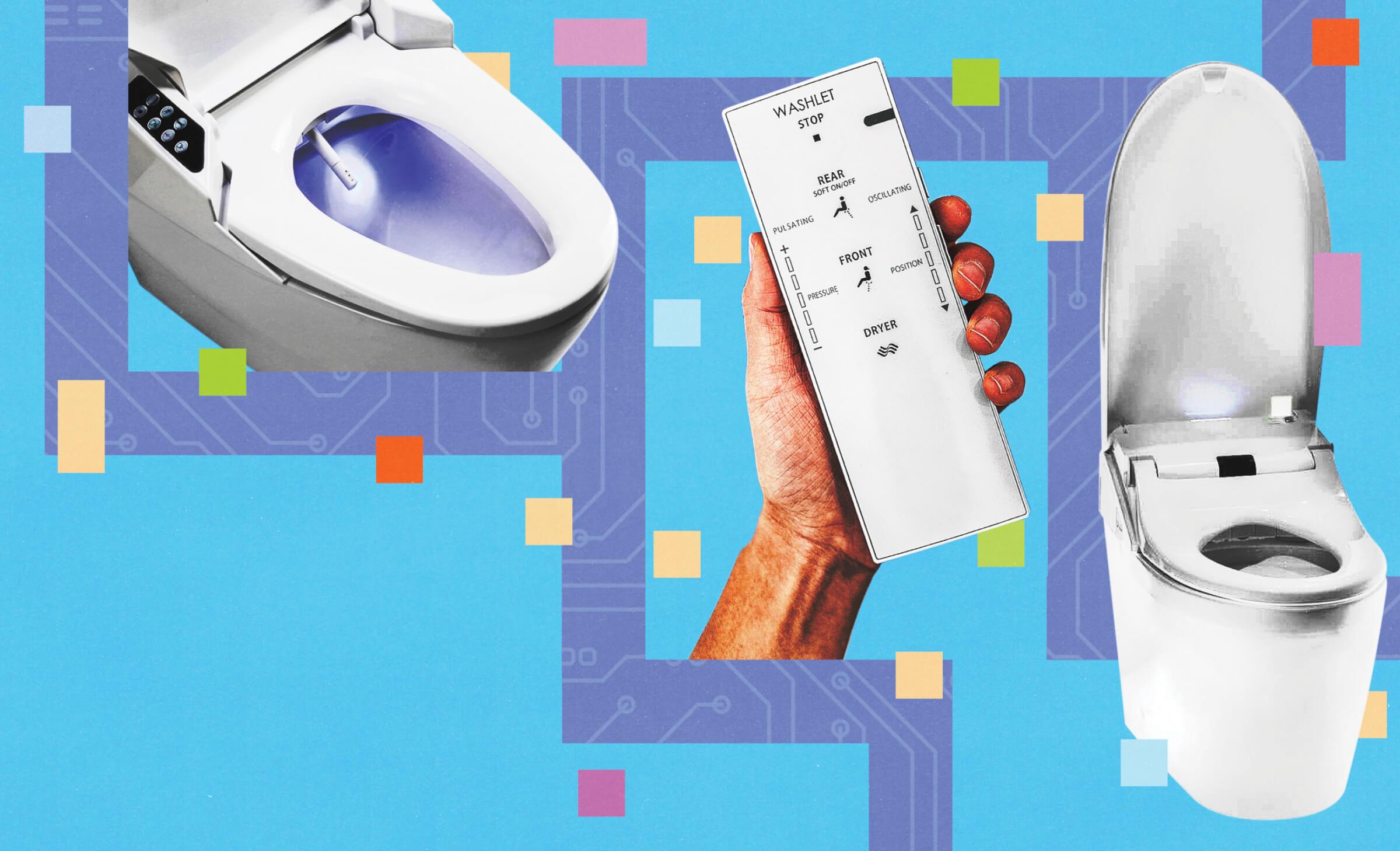 Photo illustration of new toilet technology