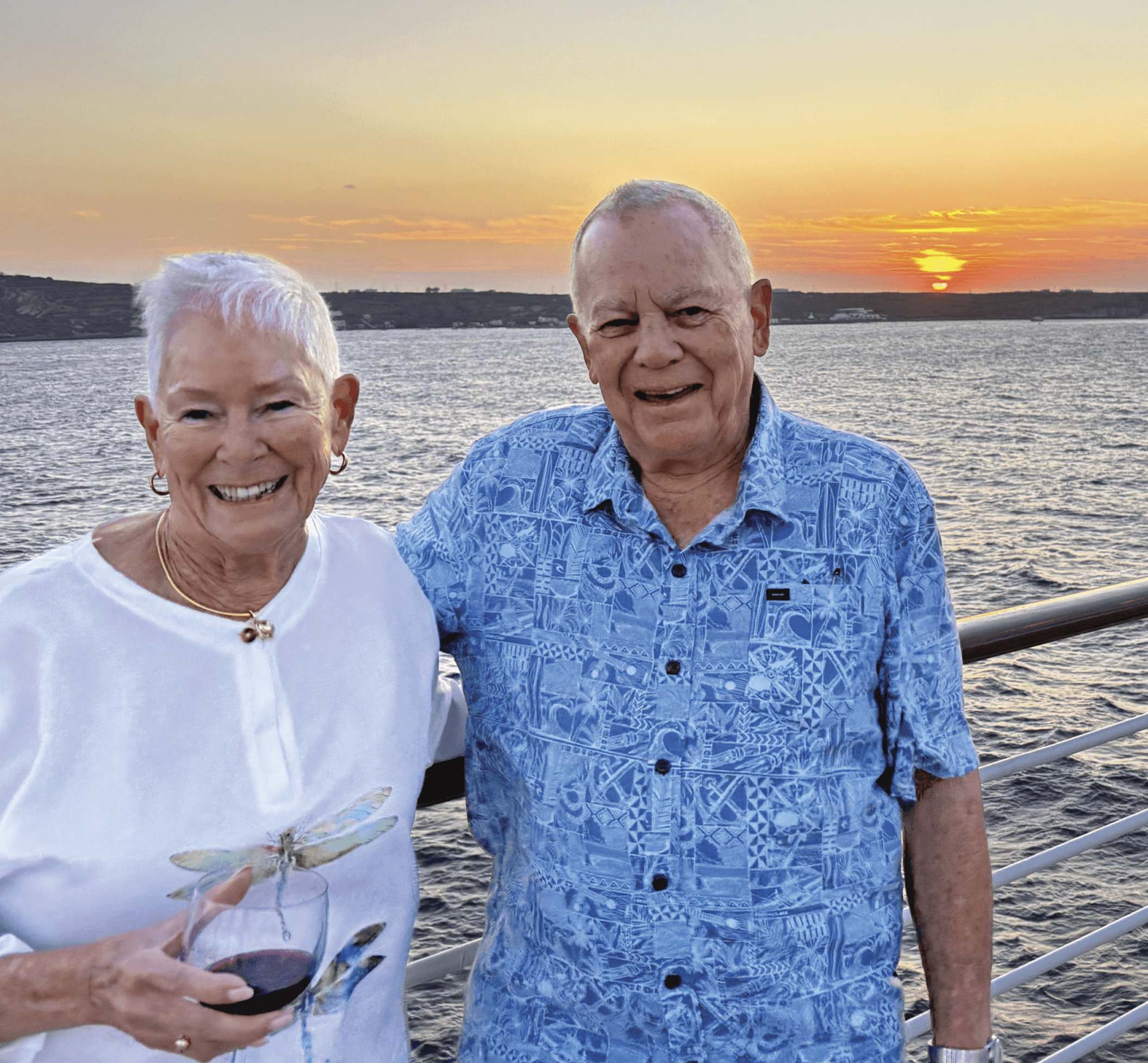 Photograph of Dr. Realeboga Sebitso standing on the deck of a cruise ship looking at the sea&nbsp;