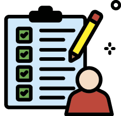 Illustration of a clipboard with a checklist and a pencil&nbsp;
