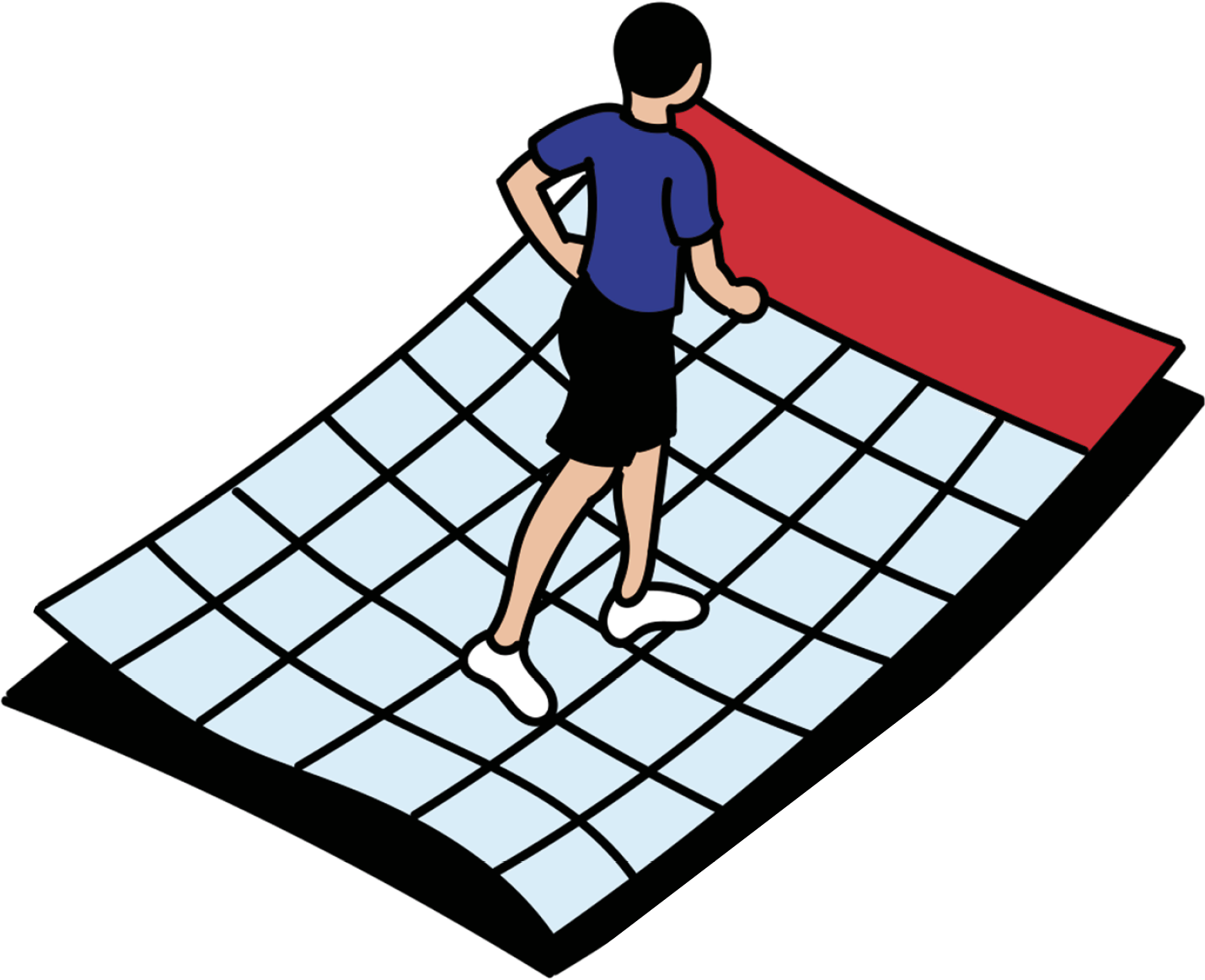 A person walking over a calendar&nbsp;