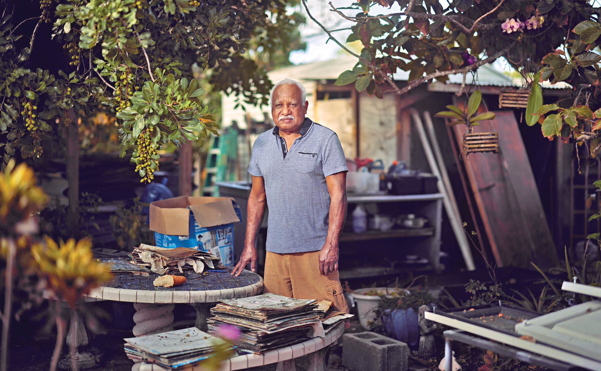 Photo of Jose Guzman on his Fort Myers property