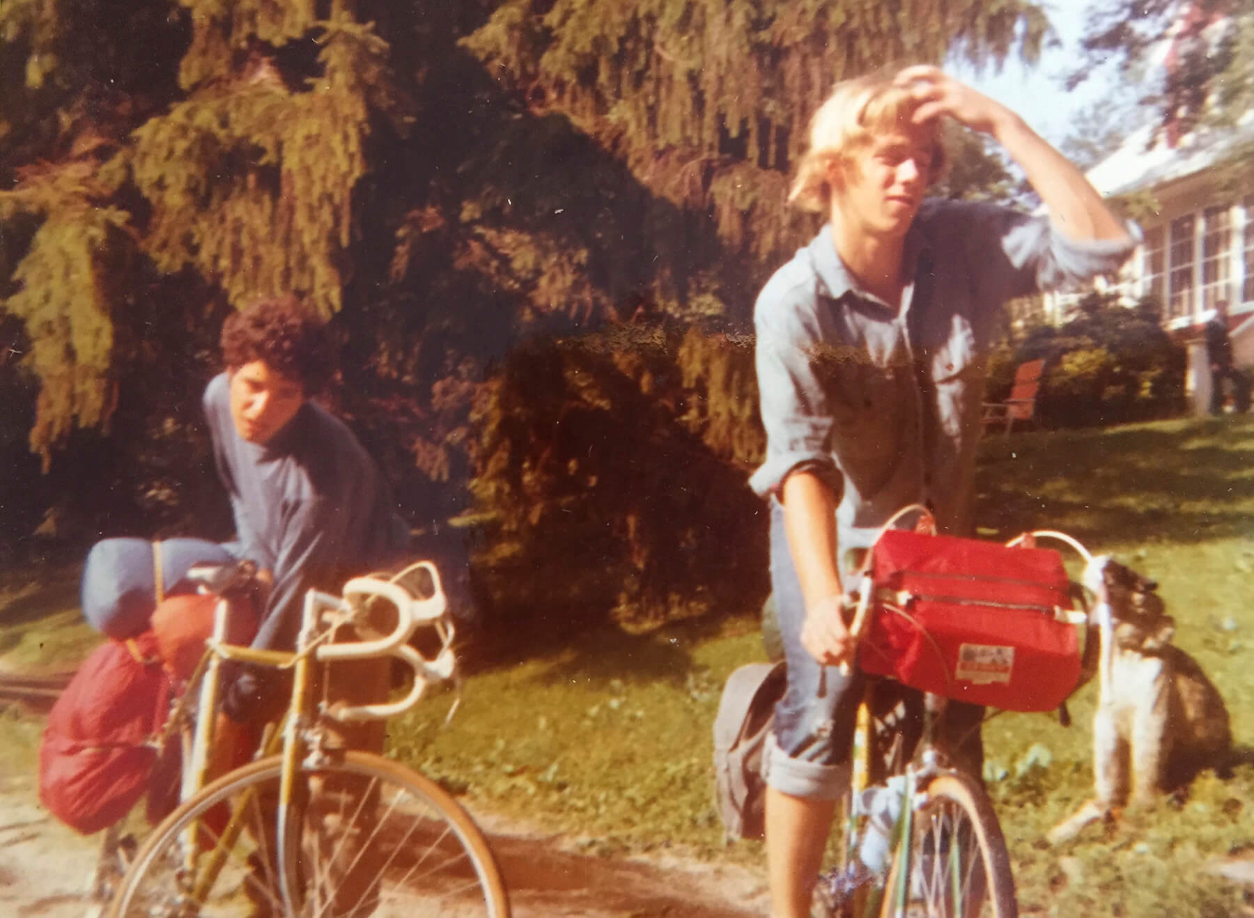 Photo of Chip Brown on a bike in 1972