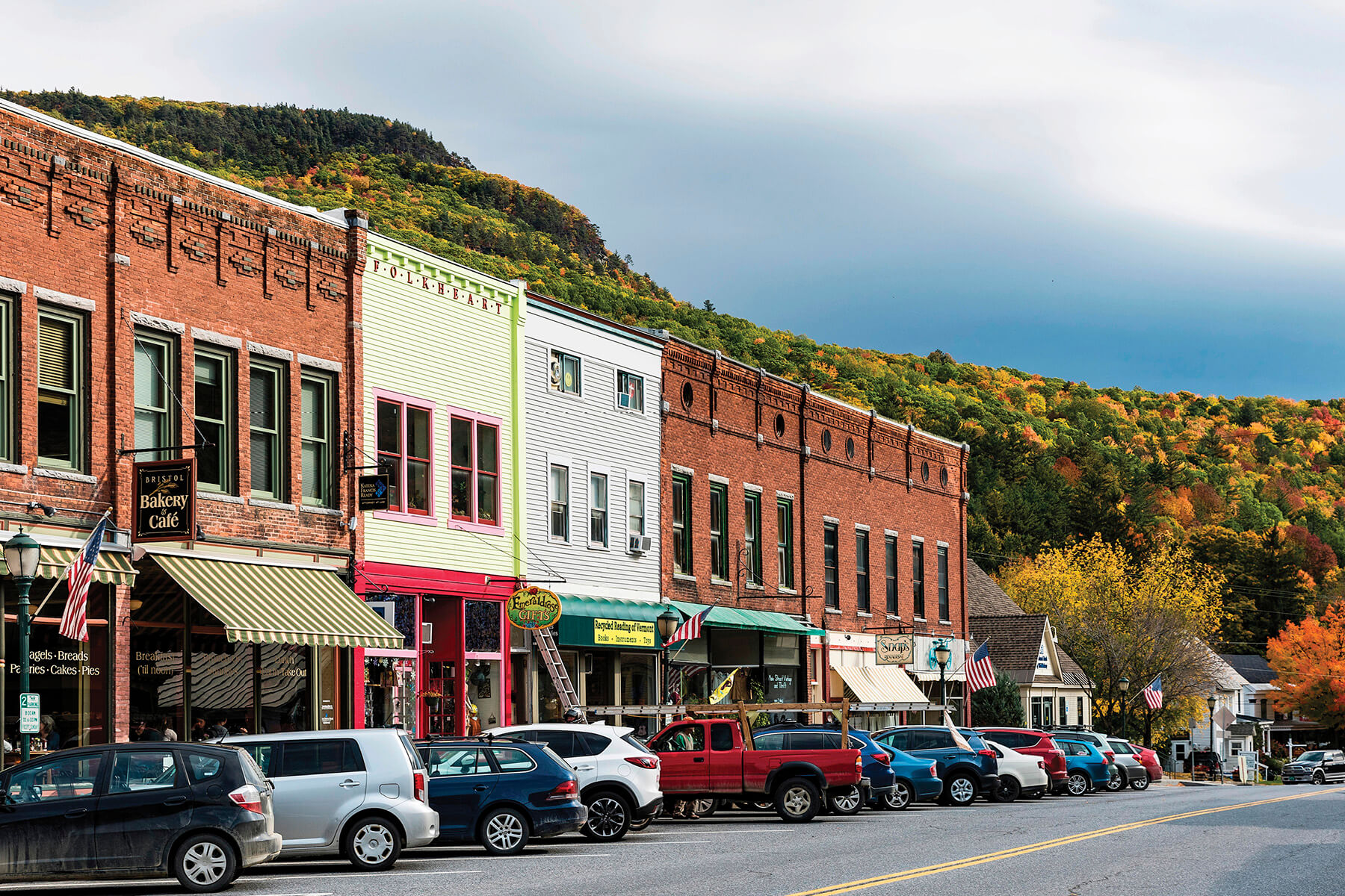 Photo of downtown Bristol, Vermont