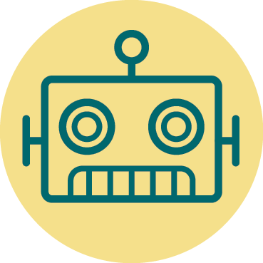 Icon of robot head