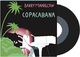 Illustration of Copacabana record cover