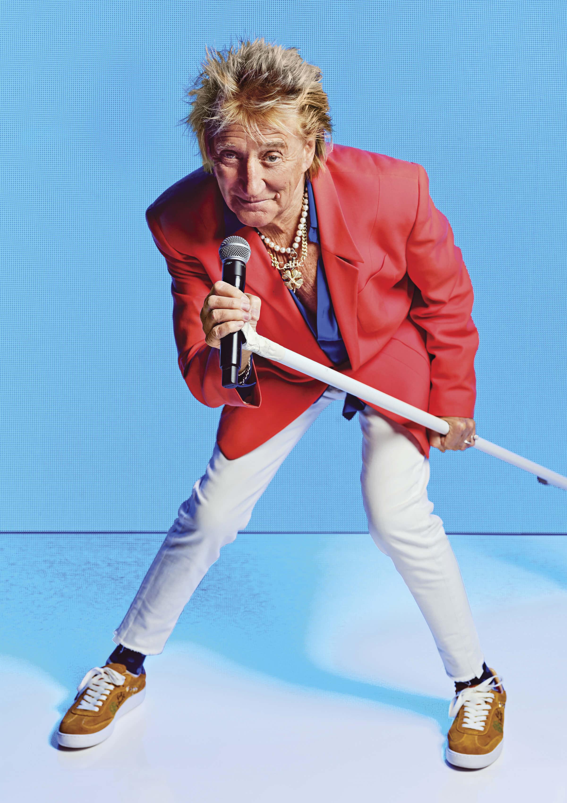 Photo of Rod Stewart performing in Las Vegas