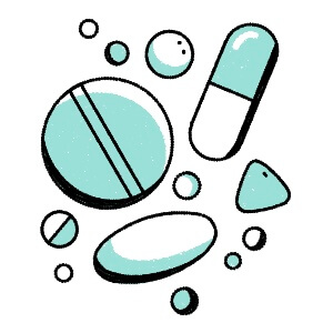 Illustration of pills