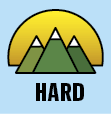 Icon that says HARD
