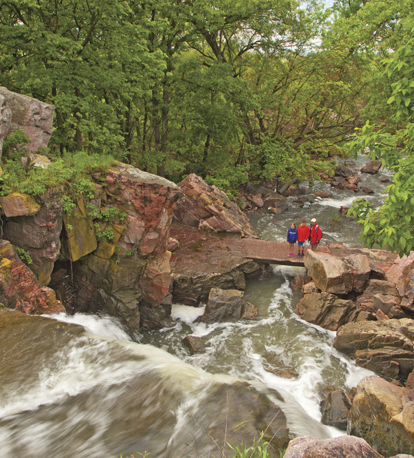 Photograph of the Winnewissa Falls in Minnesota