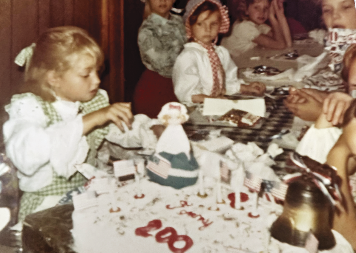 Photograph of girls at the Carlson’s party