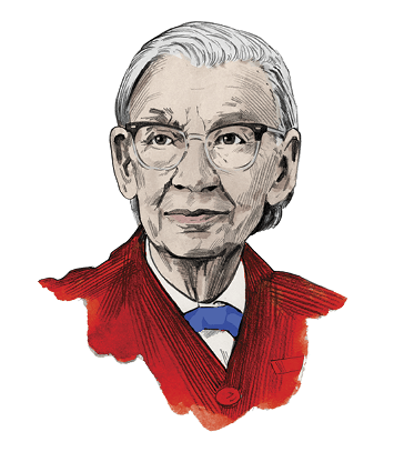 Illustrated portrait of Grace Hopper 