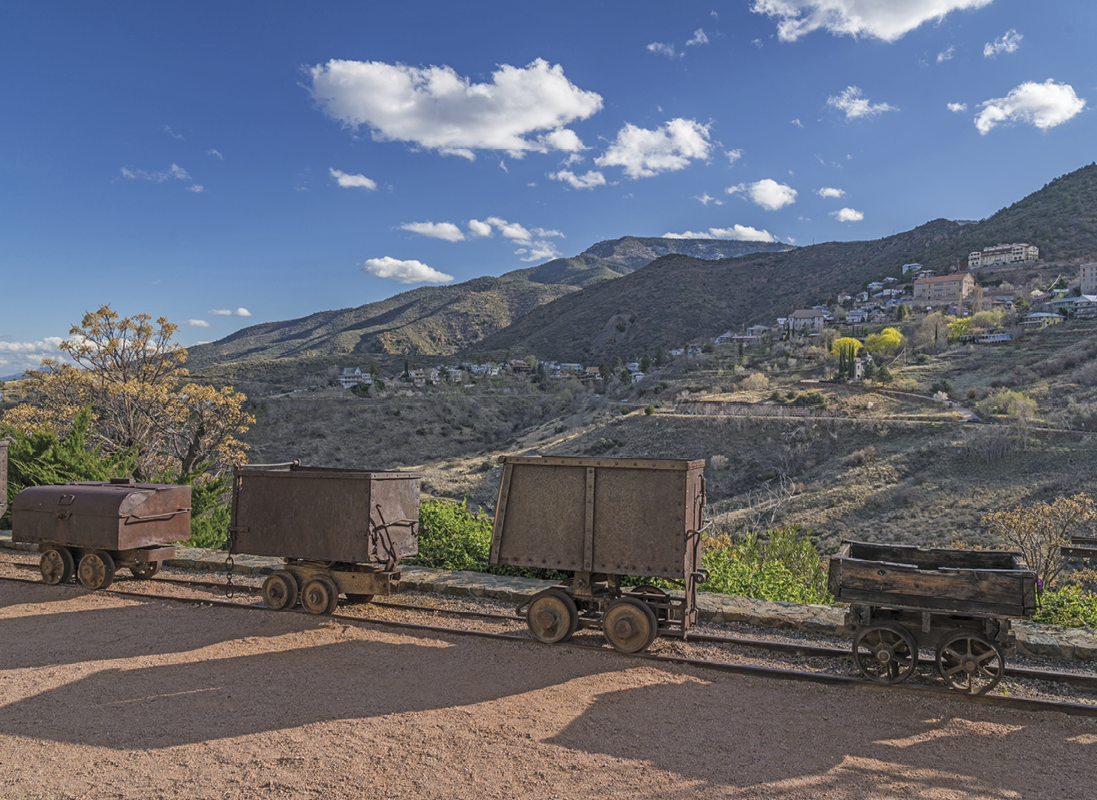 Photograph of the mines in Jerome State Historic park, Arizona 