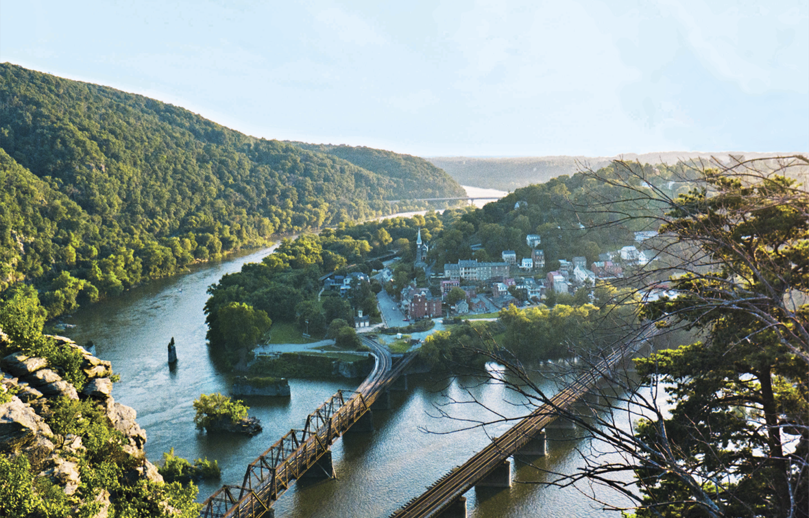 Top view photograph of Harpers Ferry