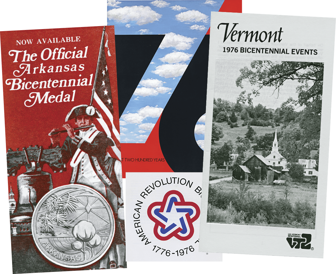 Bicentennial memorabilia from different states 