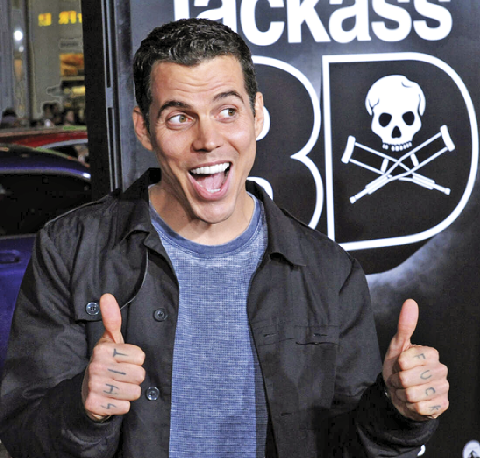 Image of Steve-O smiling and giving the thumbs up 