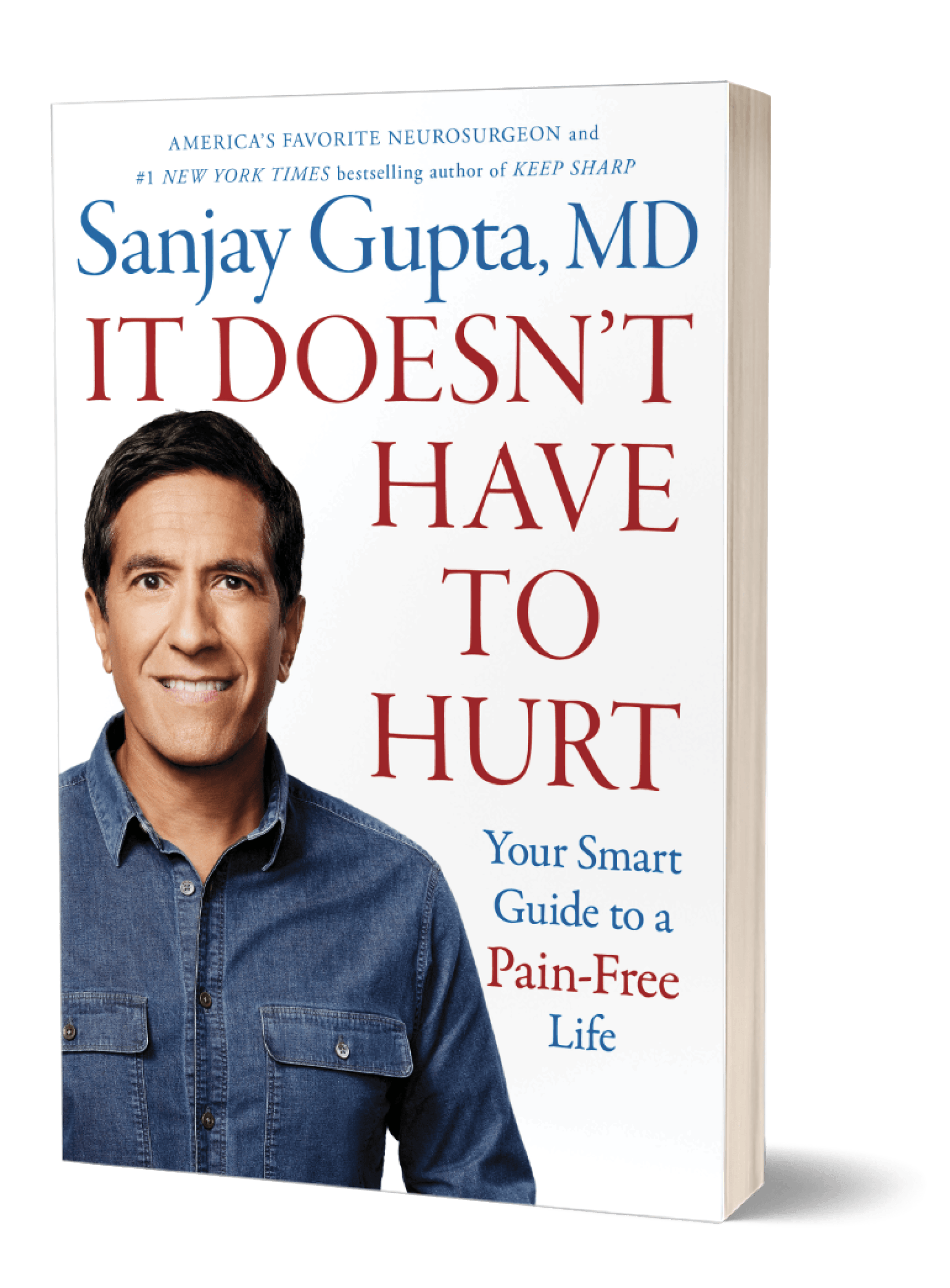 Image of the book It Doesn’t Have To Hurt by Sanjay Gupta 