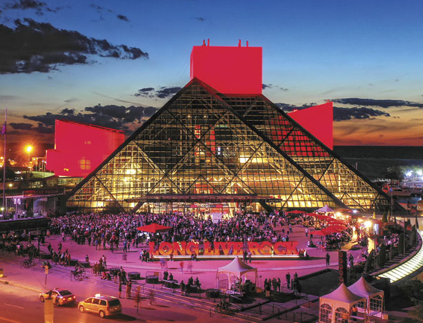 Photograph of the outside of the Rock Hall 