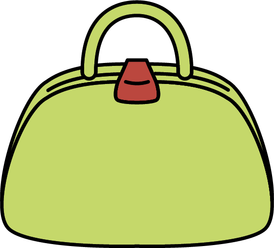 Illustration of a green purse