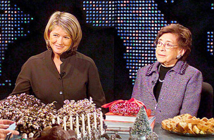 Photo of Martha Stewart with her mother