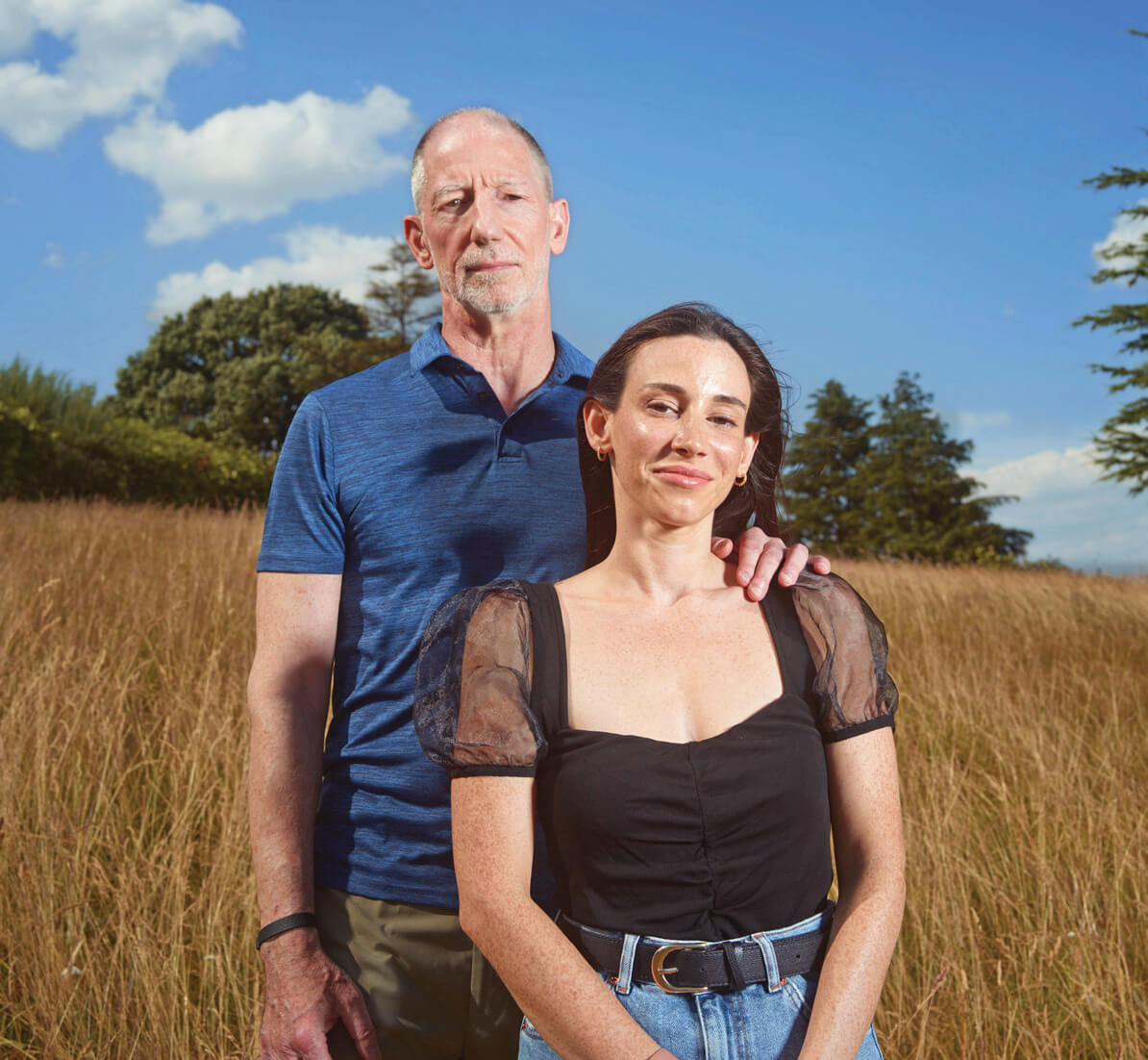 Photo of John Capouya and his daughter