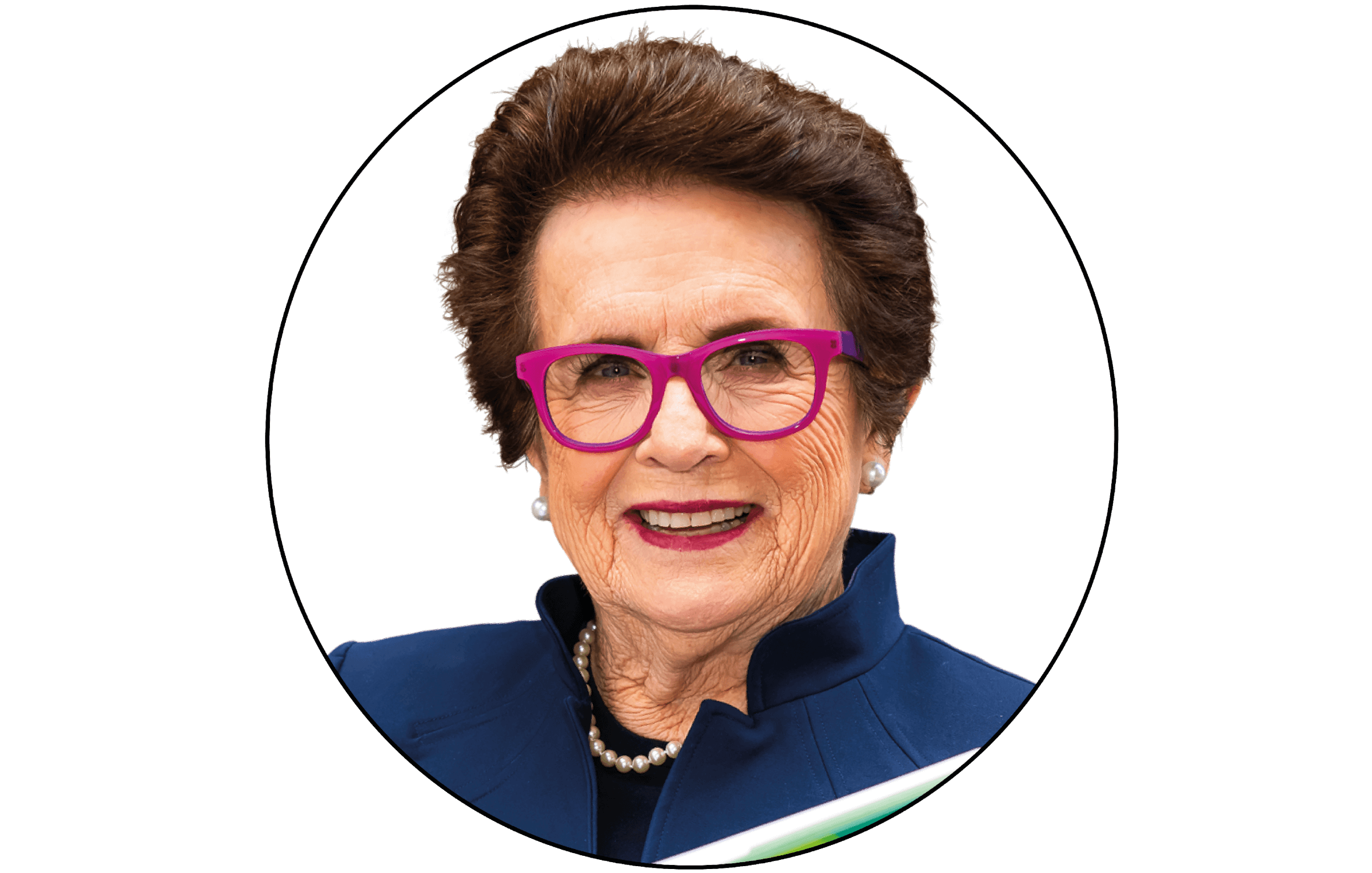 Headshot of Billie Jean King