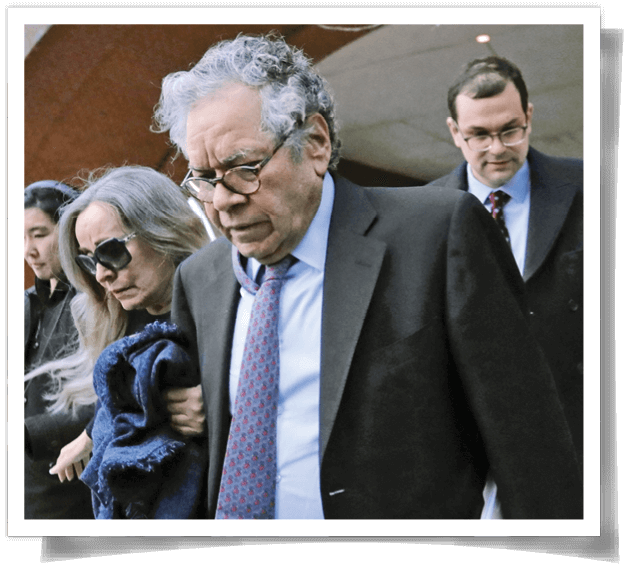 Photo of Insys Therapeutics founder John Kapoor departing federal court in January 2020 in Boston, after he was sentenced to prison