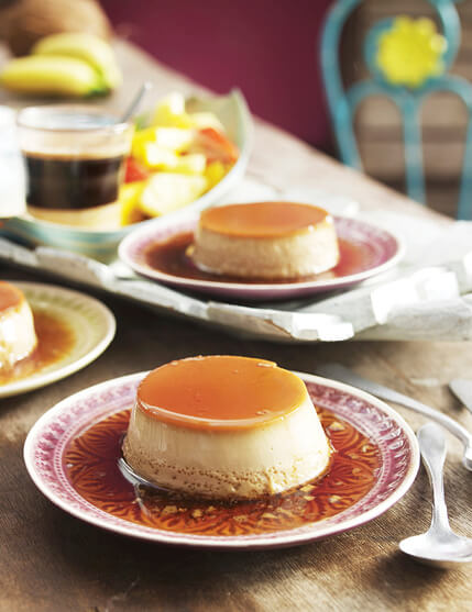 Photo of a dessert flan