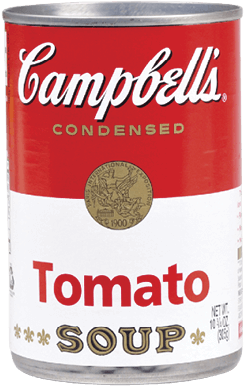 Photo of a can of Campbell's Tomato Soup