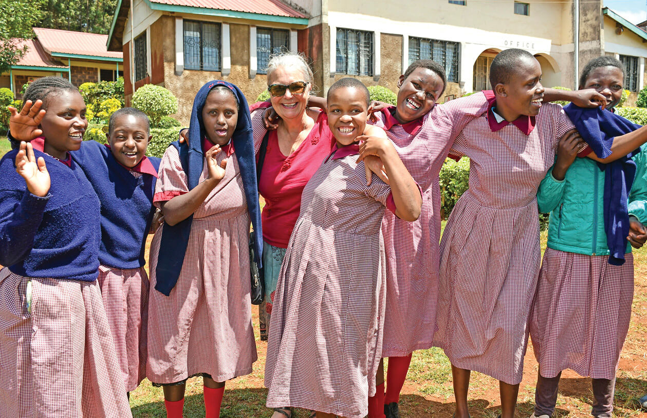 Photo of Brenda at the Karatina Special School in Kenya