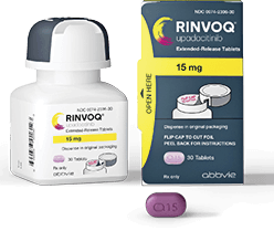 Photo of Rinvoq bottle