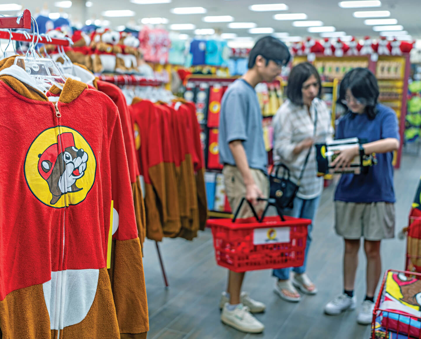 Photo of shoppers inside a Buc-ee's