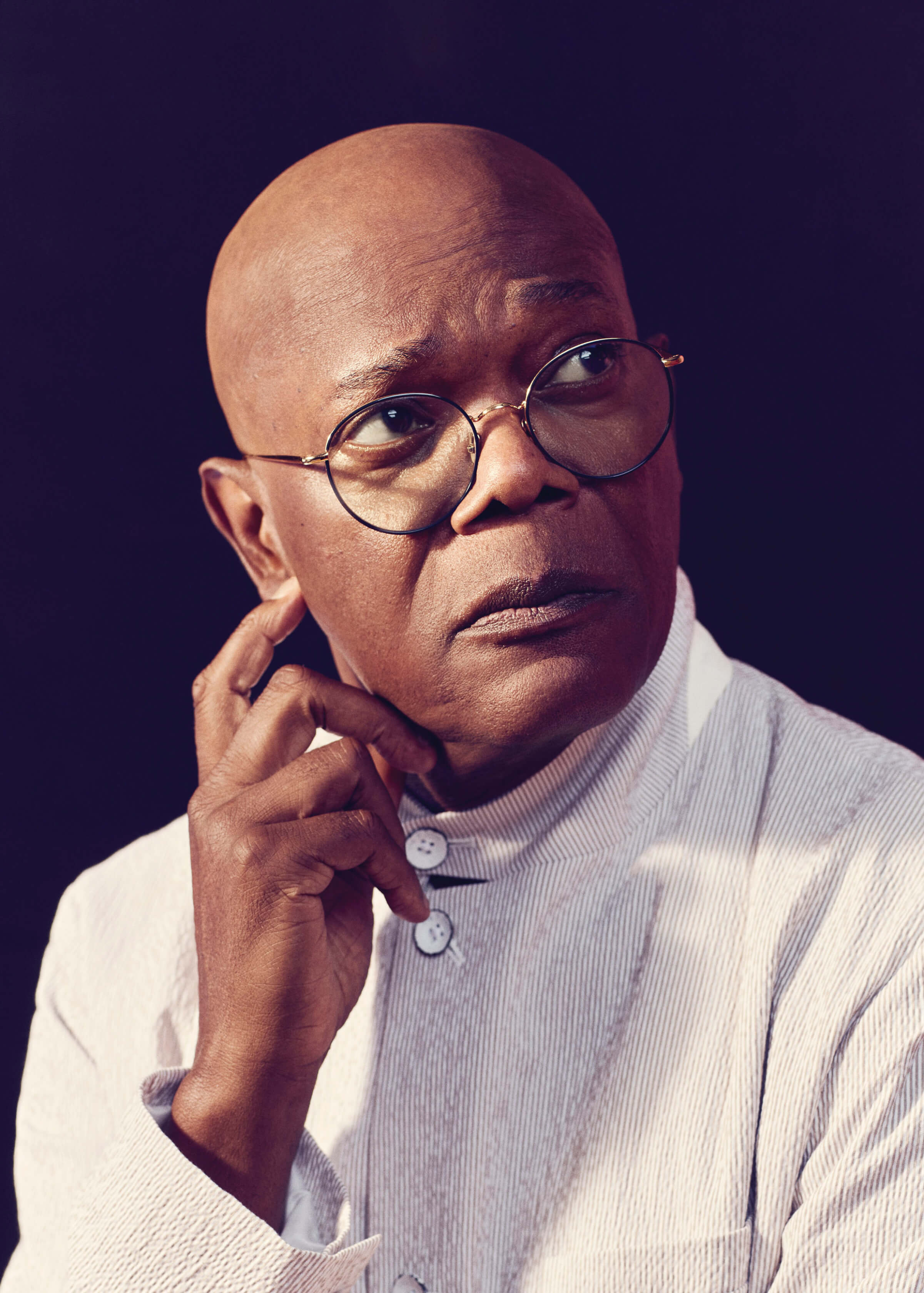 Photo of Samuel L. Jackson looking contemplative