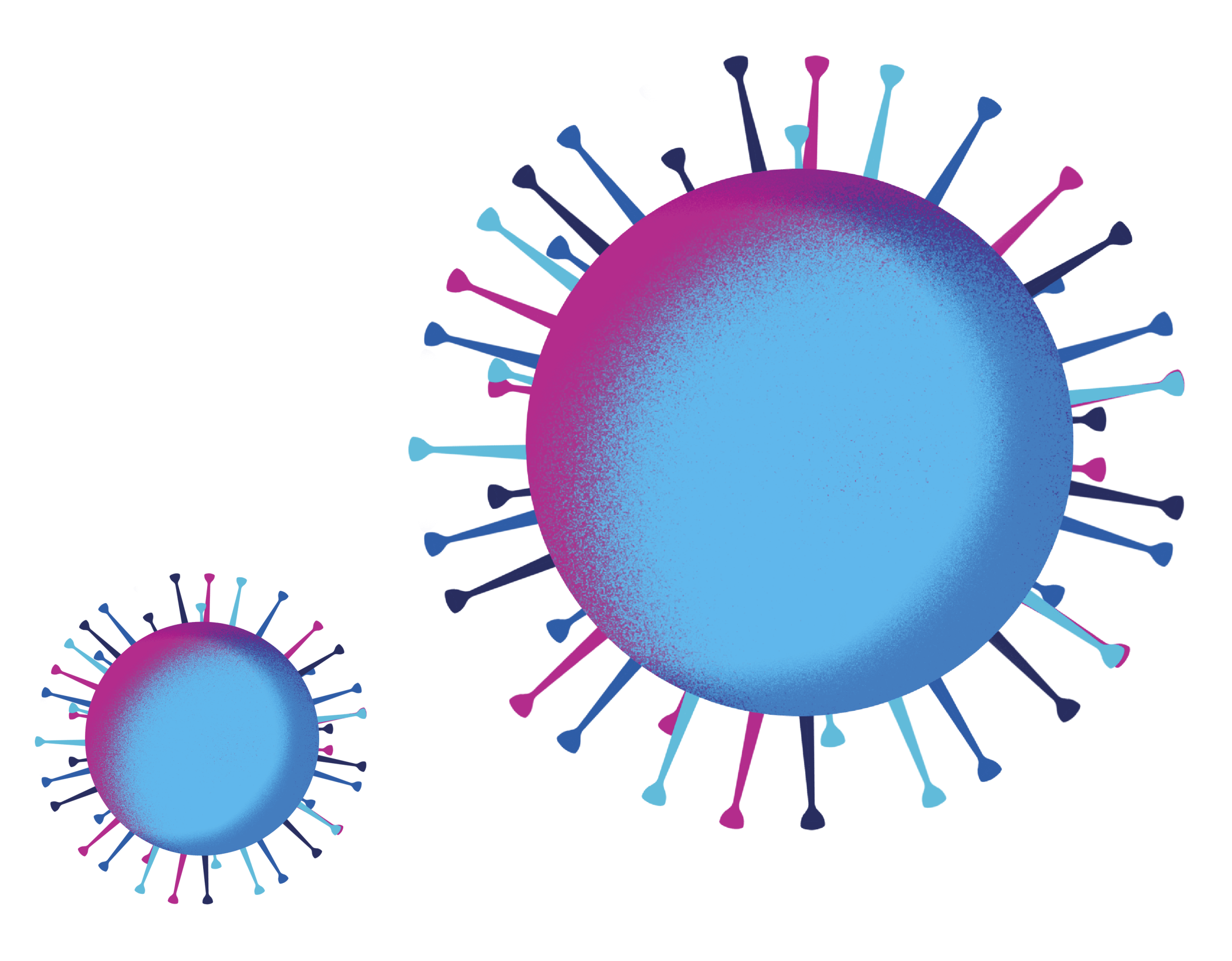 Illustration of Flu virus