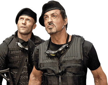 Still from the movie The Expendables
