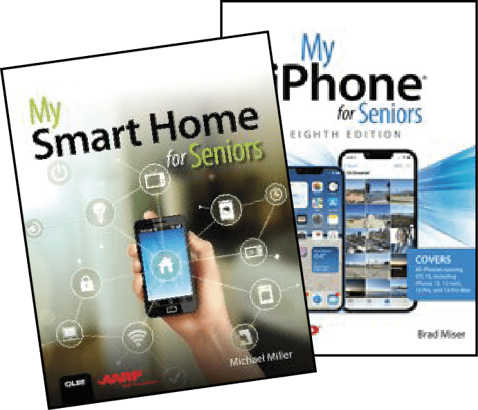 Book covers for My Smart Home for Seniors and My iPhone for Seniors