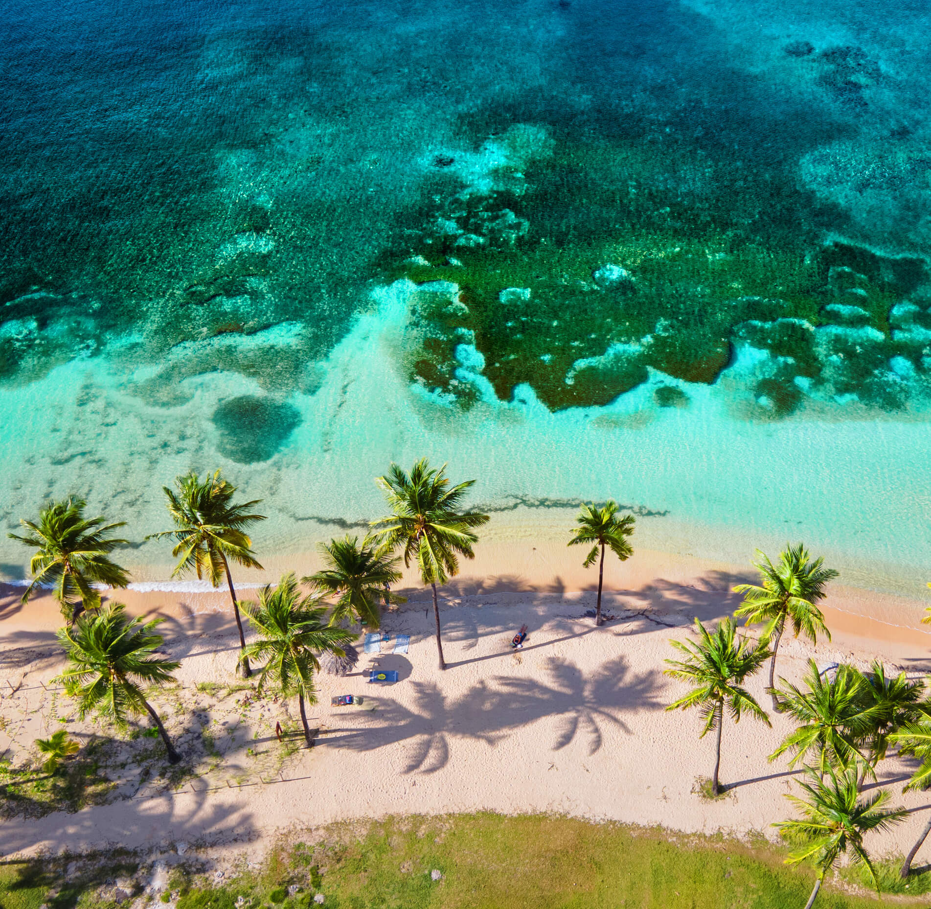 Photo of Caribbean island beach