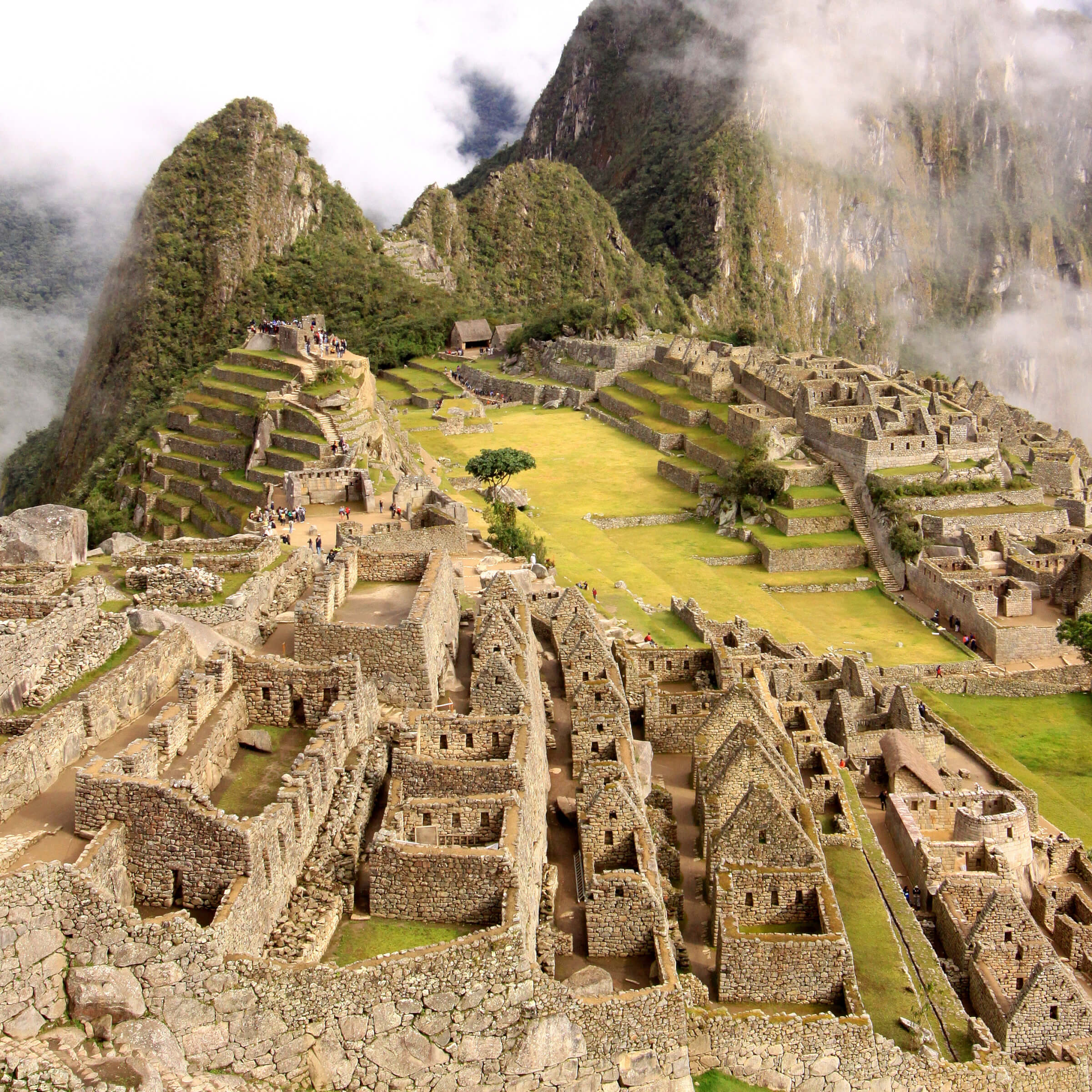 Photo of Inca ruins at Machu PIcchu