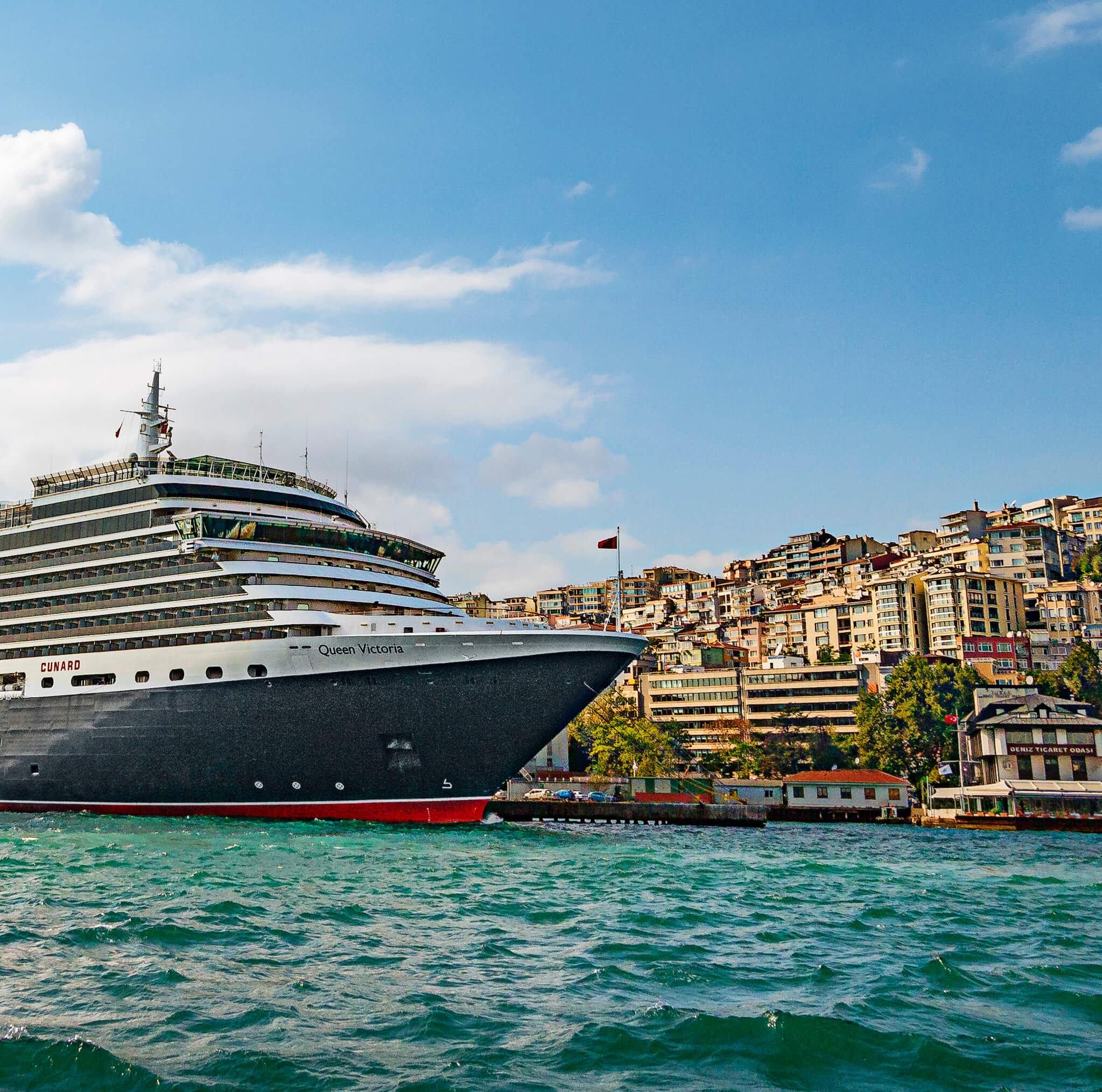 Photo of cruise ship in the Mediterranean