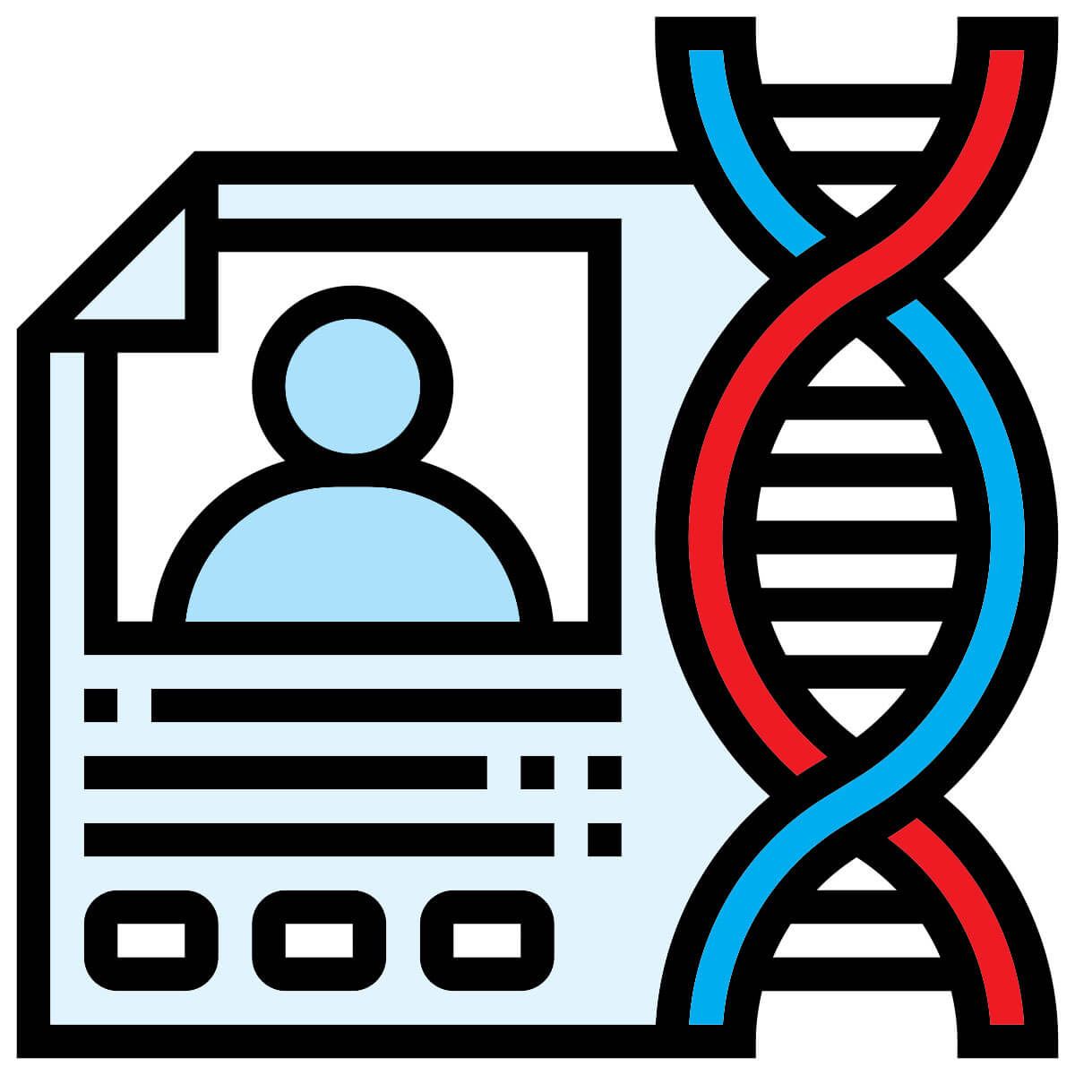 Icon of DNA test results